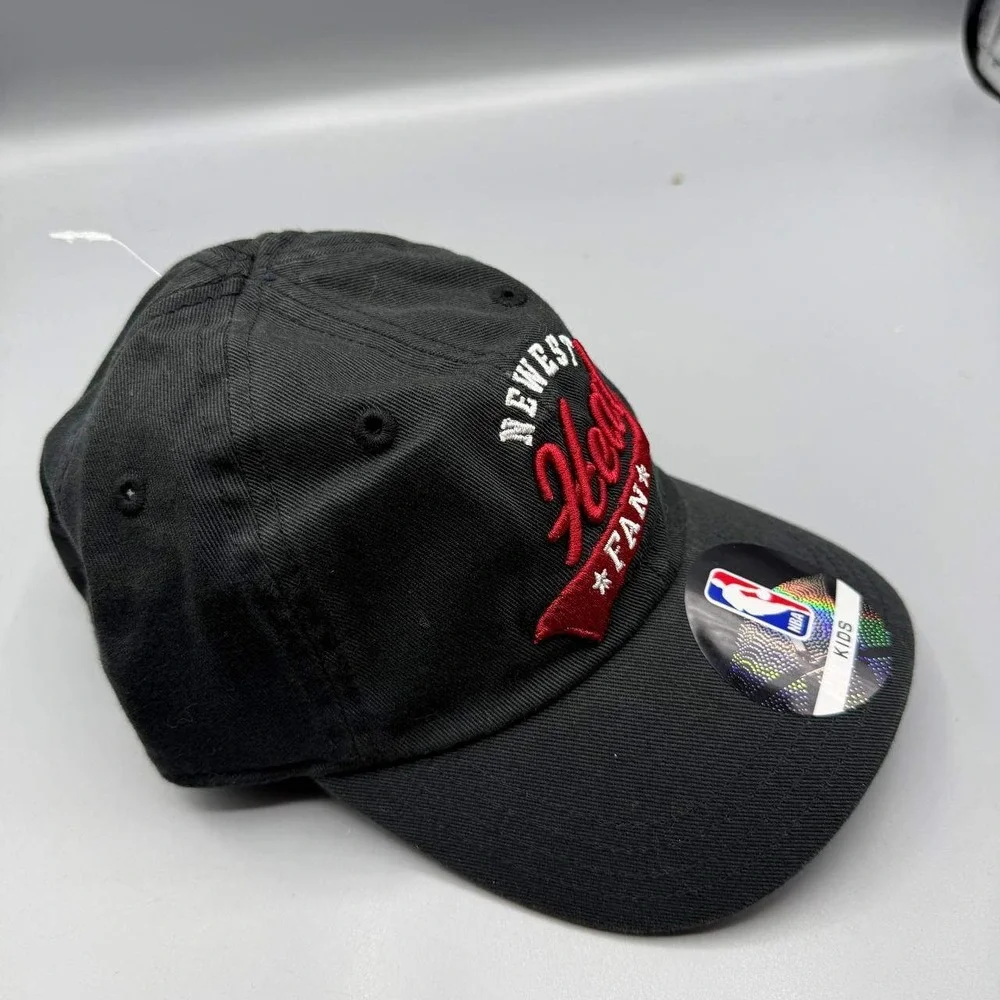 Miami Heat Hat Kids Infant Black NBA Stretch Strap Back‎ Cap New